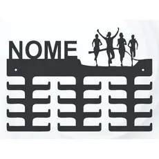 Porta Medalhas Corrida Feminino Mdf 3mm Personalizado +nome