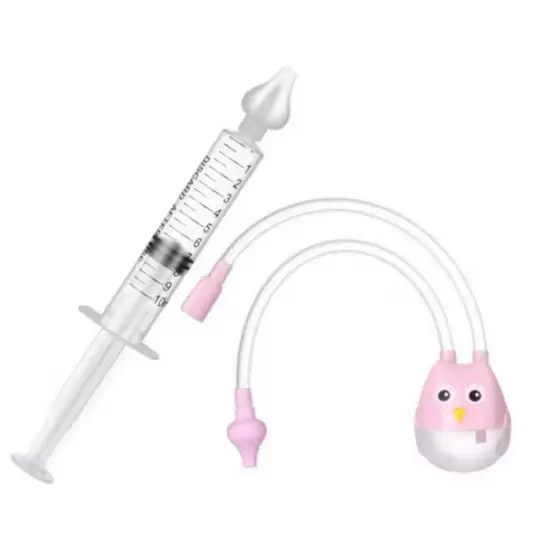 Kit 1 Seringa E 1 Aspirador Lavagem e Limpeza Nasal Bebês Envio Rápido