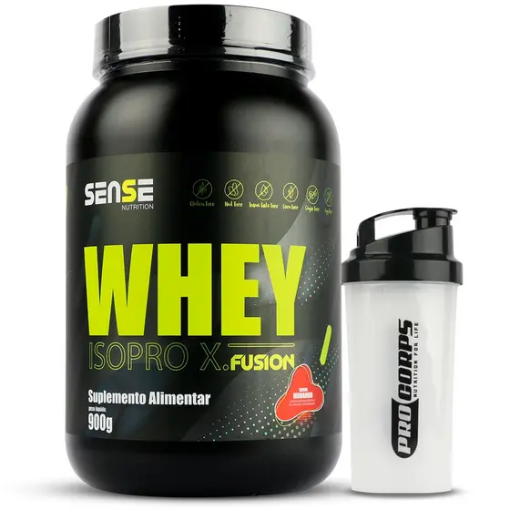 Whey Protein 900g + Coqueteleira Shaker | Suplemento Proteína Academia