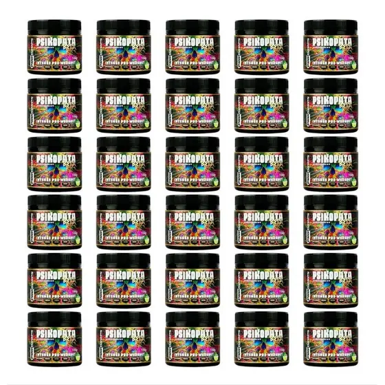 30 Pré Treino Psikopata Beta 100g Pro Corps Energize Seu Treino Com Pré-Treino de Qualidade