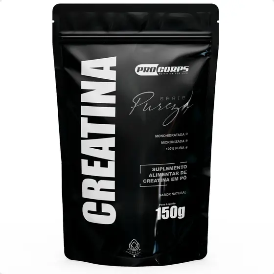 Pro Corps Creatina Monohidratada - Suplementação, Treino, Academia, Ganho Muscular, Hipertrofia, Força, Energia
