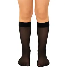 Kit 4 Pares de Meias 3/4 Fio 40 Daniela Modelo Europeu Soft Bord Cano Alto Punho Soft Confortável Ballet Confortável