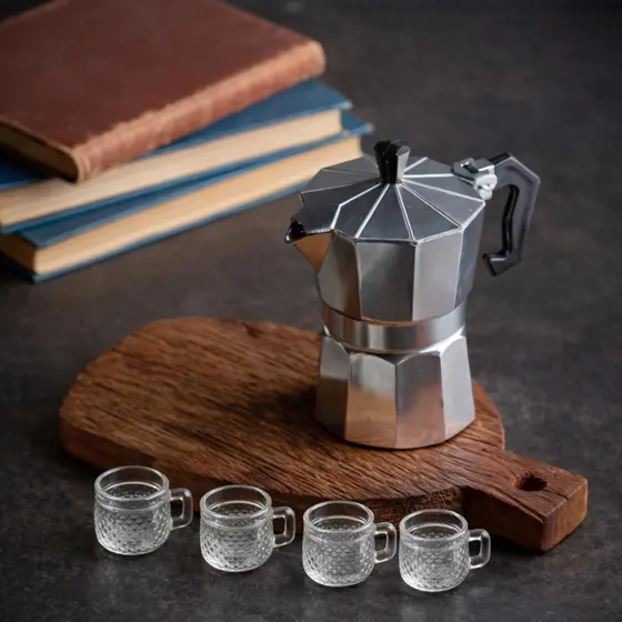 Canequinha Minimalista De Vidro Para Café Curto, Expresso - 75ml Barroco Transparente