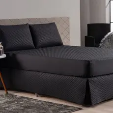 Capa Impermeável Protetora de Colchão Travesseiro Matelada King Queen Casal Solteiro BOX Size Protetor com Elástico Branco Preto e Cinza - Promoção