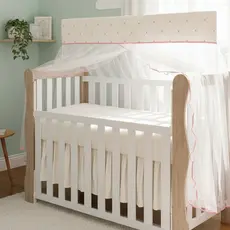 Mosquiteiro para Berço Padrão Americano Com Tule Contra Inseto Anti Quarto Bebê Rede Menino Menina