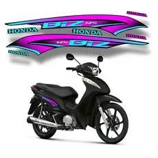 Kit adesivo compatível  moto biz 100 / 125 /  110 ano 2014 / 2015