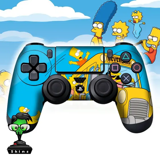 compativel Skin Ps4 Controller  onibus azul/ Pele Adesiva Para Controle  / adesivo de controle ps4