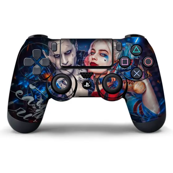 Skin Ps4 Adesivo de controle Arlequina maluca/ Pele Adesiva Para Controle