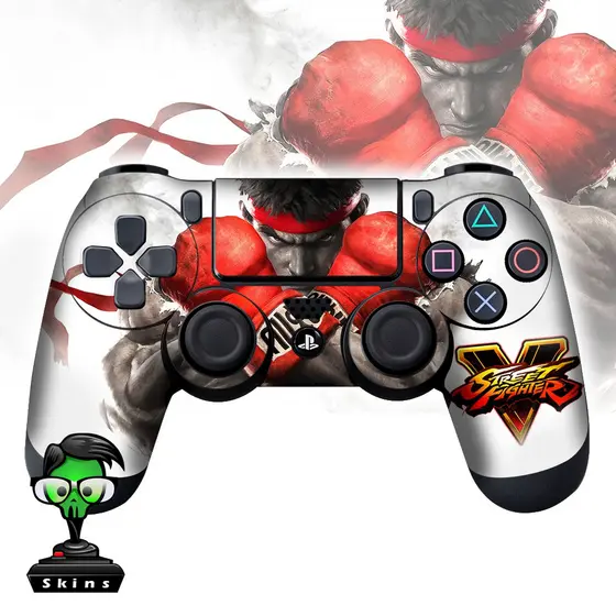 Skin Ps4 Adesivo de controle Street luta luvas vermellha/ Pele Adesiva Para Controle