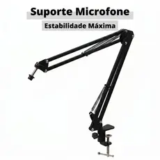 Suporte Articulável Para Microfone - Pedestal Apoio Mesa
