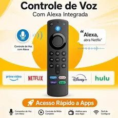 Controle Remoto Com Voz Para Amazon Fire Stick Tv 4k Lite