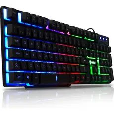 Teclado Gamer Evolut Hawke Eg-206rb Rainbow Led Pc Xbox Ps4