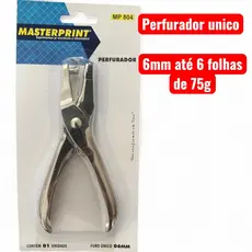 Perfurador Furador de Papel Alicate 1 Furo