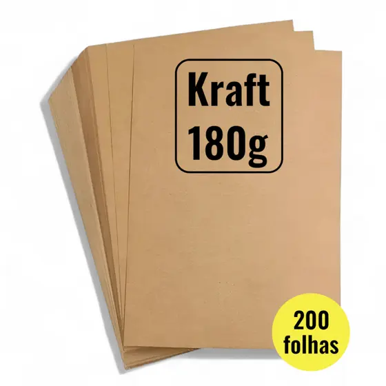Papel Kraft 180g A4 Artesanato Papelaria Premium Masterprint