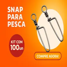 Snap de Pesca Nº2 Coast Lock Ottoni | 2,0cm Aço Inox | 100un Ultra Resistente | Isca Artificial