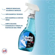 Limpa Tênis Spray Premium 500ml Branco e Colorido Limpeza Profunda Limpador Sapatos tenis perfume