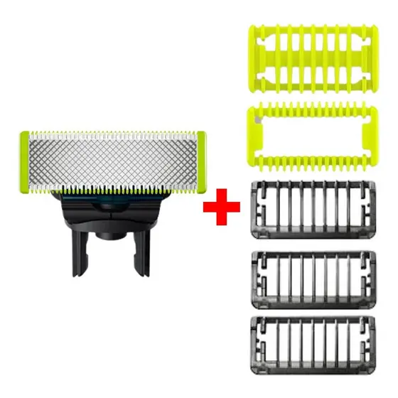 Lamina Refil + 02 Pentes P/ Barbeador Oneblade Philips