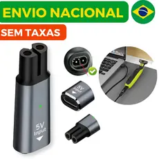 Carregador USB Tipo C Compatível OneBlade Adaptador