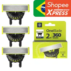 Lâmina Refil 360 Para Barbeador Philips OneBlade e OneBlade Pro
