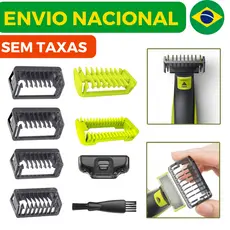 Pentes Guia OneBlade Philips Compatível QP2520 QP2530 QP2630 QP6510 QP6520 1 2 3 5mm Barba Aparador