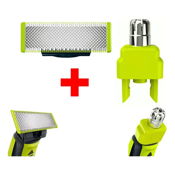 Lâmina Refil + Aparador Nasal Para Oneblade Philips