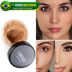 Corretivo Facial LANGMANNI 12ml Alta Cobertura Longa Duração Hidratante Iluminador Maquiagem