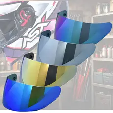 Viseira Capacete ASX V18B Iridium Fumê Azul Dourado Prata