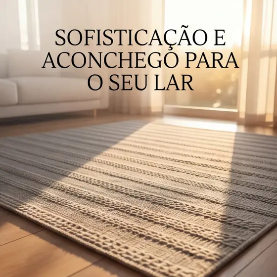 Tapete para Sala Tear Algodão Lavável em Máquina Macio Sofisticado