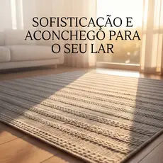 Tapete para Sala Tear Algodão Lavável em Máquina Macio Sofisticado