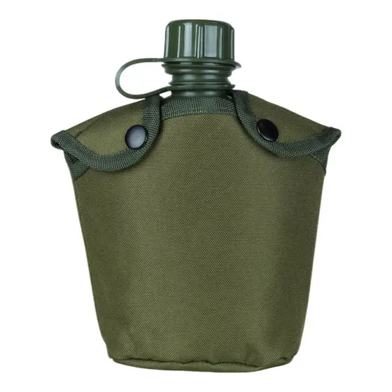 Cantil Plástico 950ml com Capa Camuflada Guepardo Verde