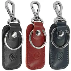 Chaveiro De Couro Legítimo Metal Luxo Barato Promoçao