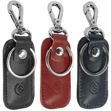 Chaveiro De Couro Legítimo Metal Luxo Barato Masculino