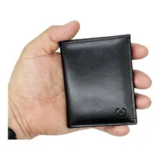 Porta Cartão De Crédito Cnh Carteira Pequena Compacta Couro ⭐Ganhe um chaveiro⭐