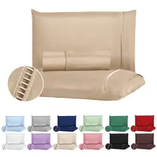 Jogo De Lençol Solteiro Casal Queen 400 fios 3 Peças Micro Percal Toque Macio