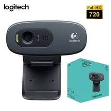 Webcam Logitech C270, Resolução Hd 720p/30fps, Microfone Cor Cinza-escuro