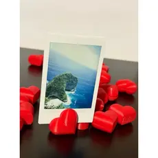 50 Suporte Porta Retrato Base Coração Nuvem para Foto Polaroid Cartão Menu Decoração Festa Casamento Evento Dia Das Mães