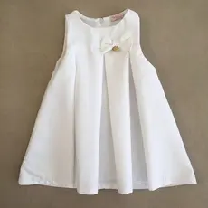Vestido Infantil Social Chique Batizado / Festa Branco