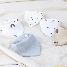 sun 4-Peças Baby Drool Bib Triângulo Alimentador Lenço Babete Respiração
