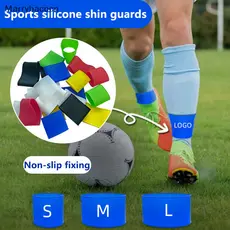 [MAR] 1 Par De Caneleiras Silicones Suporte Para Prático Futebol , Corrida , Ciclismo , Esportes COD