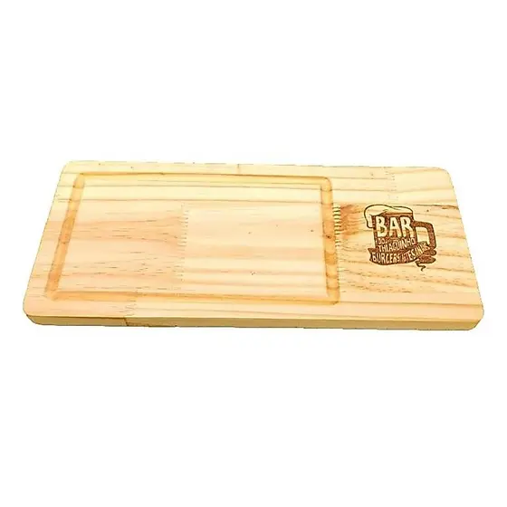 10 Tábuas Premium em madeira Pinus tamanho 15x30cm Personalizadas