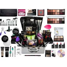 Kit Maquiagem Básico Completo Com Pinceis Para o Dia a Dia