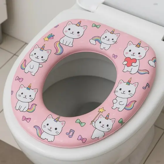 Assento de Vaso Infantil Macio Assento Redutor de Vaso Sanitário Infantil Bebe Macio antirespingo