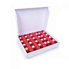 20 Caixas De Papelão 35x35x5 Branco Para Doces Salgados Calzone Esfihas Donuts Pizza Envios