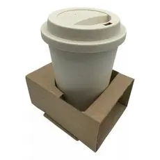 300 Suporte Porta Copo de Papelão - Para Açaí Café Copos em Geral Sustentável Ideal Para Delivery