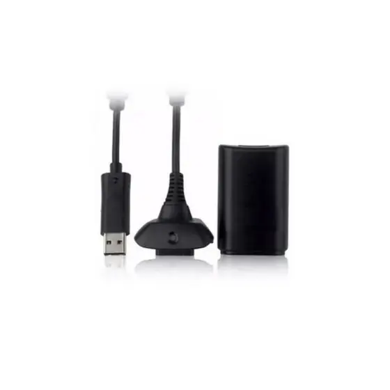 Cabo E bateria Carregadora Para Controle Xbox 360 Slim