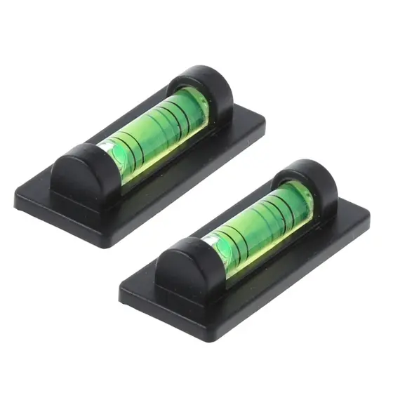 Kit 2 Nível bolha base magnética portátil 40x17mm retangular