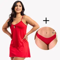 Kit Camisola Feminina Conforto + Calcinha Brinde Cores