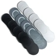 Kit 12 Meia Soquete Invisível Preta Cinza Branca Azul