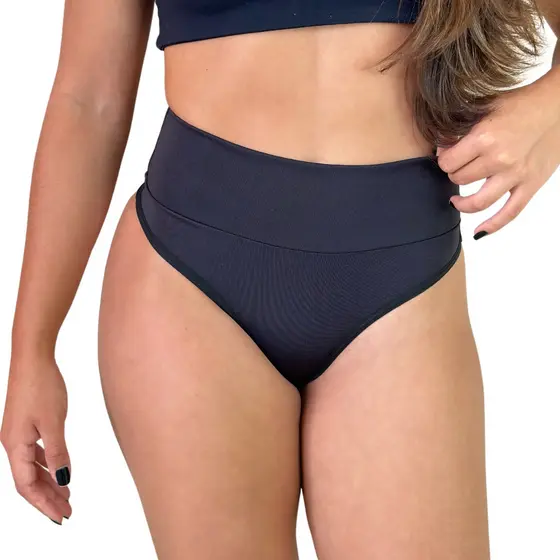 Kit 8 Calcinhas Fitness Modeladoras com Cós Alto e Fio Dental Duplo - VIÉRE
