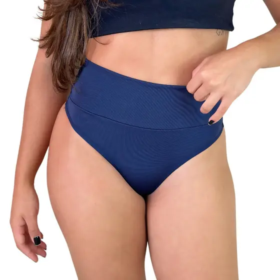 Kit 7 Calcinhas Fitness Modeladoras com Cós Alto e Fio Dental Duplo - VIÉRE